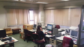 ゆとりのある執務室