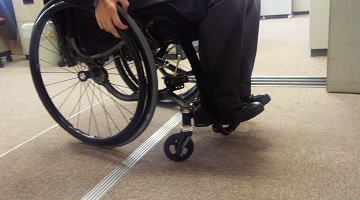 出入り口のスロープ